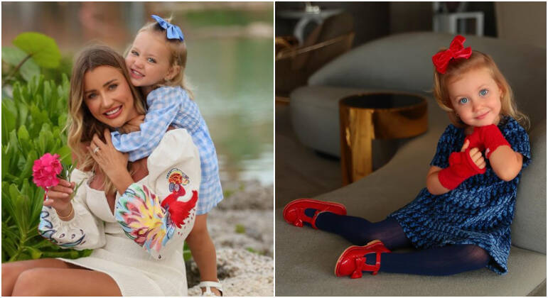 Vicky, filha de Ana Paula Siebert e Roberto Justus, tem apenas 3 anos de idade, mas já segue os passos da mãe quando o assunto é vaidade e estilo. A modelo e influenciadora digital, de 35 anos, não esconde que é do time das mães corujas e, com frequência, compartilha nas redes sociais registros de momentos ao lado da menina — que reproduz vários comportamentos aprendidos com ela; a seguir, veja algumas dessas situações