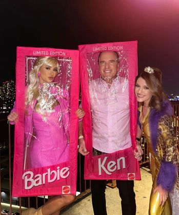 Ana Paula Siebert e Roberto Justus fantasiados