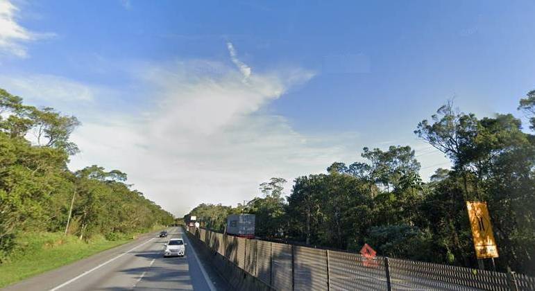 Bloqueio ocorre na pista norte da via Anchieta entre o km 55 e o km 58 +500, em Cubatão