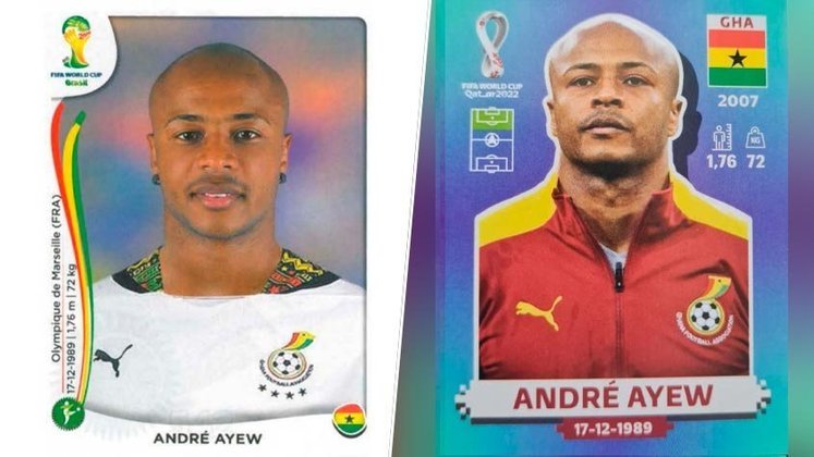 André Ayew (atacante – Gana). Primeira aparição: 2010
