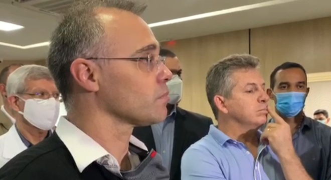 André Mendonça encontra governador do Mato Grosso, Mauro Mendes