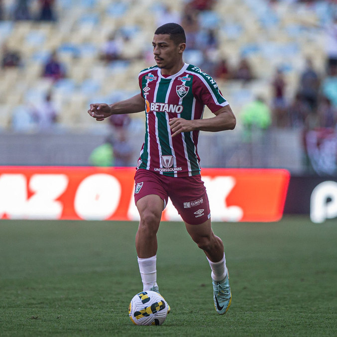 André, no jogo contra o Flamengo
