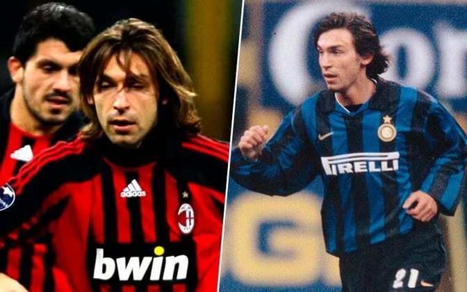 Andrea Pirlo (volante / italiano / 42 anos): Inter de Milão – 1998 a 2001 / Milan – 2001 a 2011.