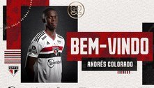 São Paulo anuncia colombiano Andrés Colorado como novo reforço