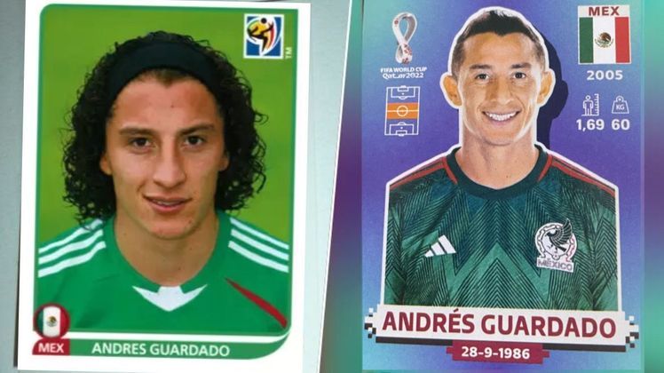 Andrés Guardado (meia – México). Primeira aparição: 2010