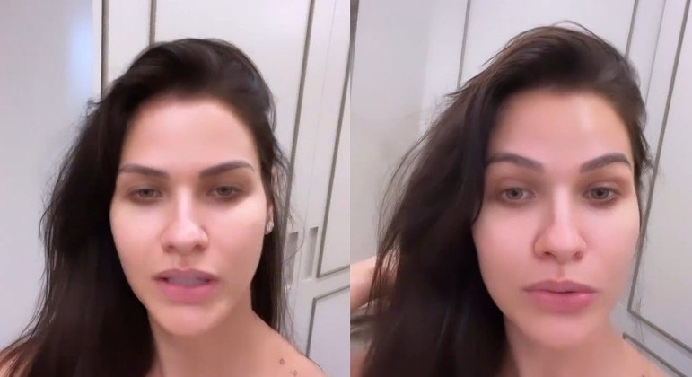 Andressa Suíta sem maquiagem e descabelada, como ela mesma disse