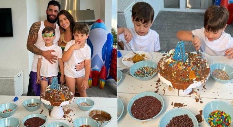 Recentemente, os filhos de Andressa Suita e Gusttavo Lima deram o que falar nas redes sociais. O sertanejo e a influenciadora são pais de Gabriel, de 5 anos, e de Samuel, de 4, e o caçula quis comemorar o aniversário fazendo o próprio bolo ao lado da família. Por mais que isso faça parecer que os meninos levam uma vida simples, a realidade é bem diferente. Os herdeiros de Gusttavo Lima estão acostumados a andar de jatinho, passear de barco e se divertir com brinquedos caríssimos