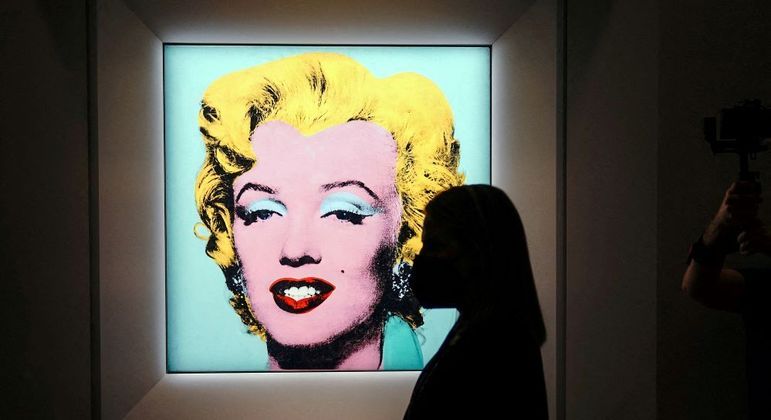 Marilyn Monroe no quadro de Andy Warhol