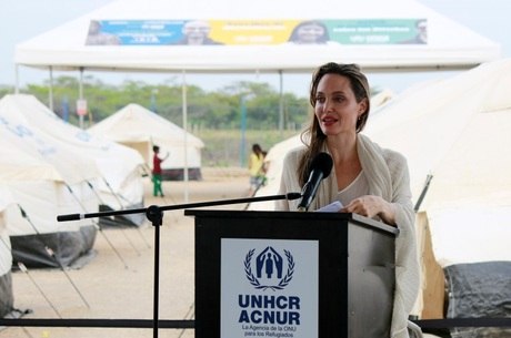 Angelina pediu apoio às crianças venezuelanas
