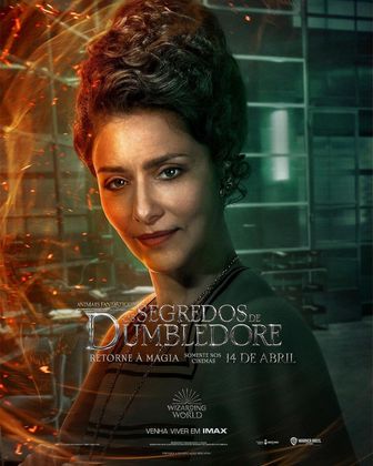 Maria Fernanda Cândido aparece caracterizada como Vicência Santos no cartaz individual do filme do universo de Harry Potter. Especula-se que ela seja uma importante bruxa brasileira na trama, que deve ter cenas que se passam no Brasil. A produção tem estreia marcada para 14 de abril