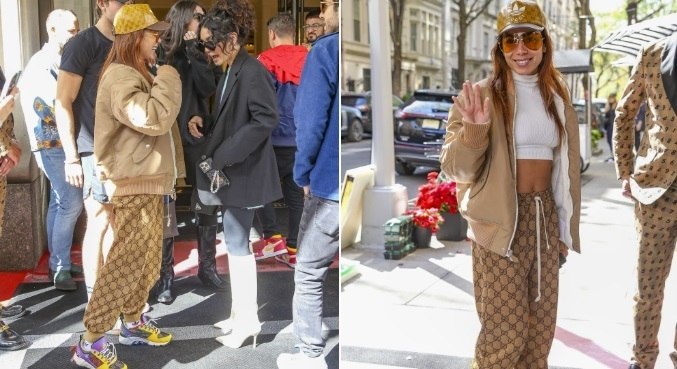 Em Nova York, Anitta posou para os fotógrafos e bateu papo com Vanessa Hudgens
