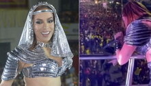Anitta viraliza nas redes sociais após ajudar a impedir furto de cima do trio elétrico em Salvador: 'Pega'