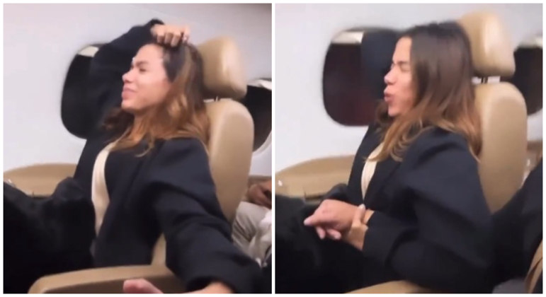 Anitta sofreu com turbulência durante voo em jatinho particular