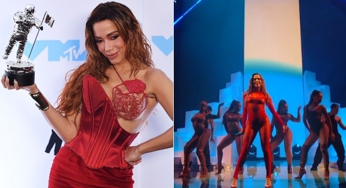 Além de se apresentar no VMA 2022, Anitta levou prêmio para casa

