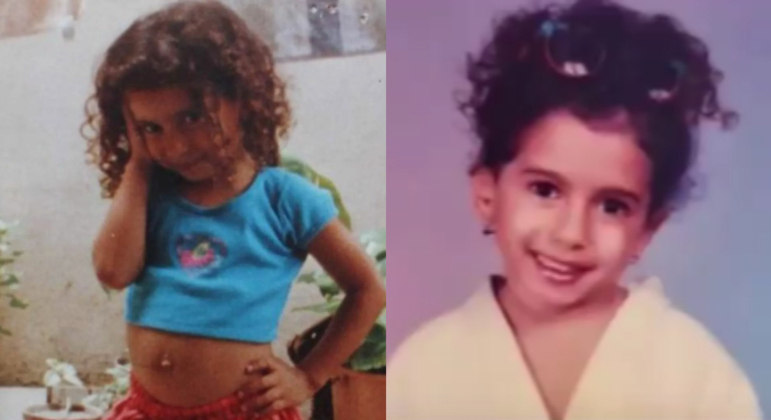 Anitta postou duas fotos de sua infância. 
