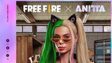 Anitta vira personagem em 'Free Fire' e cria música-tema para o jogo 