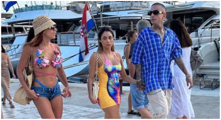 Anitta, Lexa e Guimê aparecem juntos em foto na Croácia