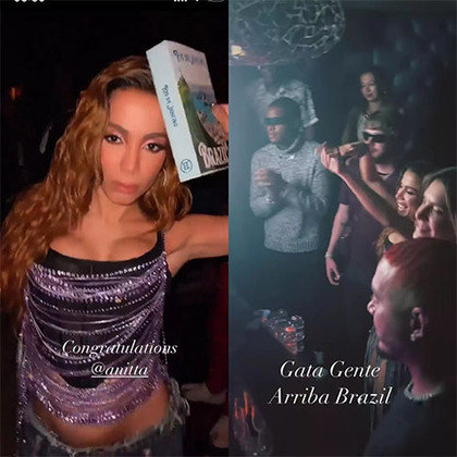 Anitta também esteve na mídia de forma jocosa após uma conquista importante: o prêmio de 