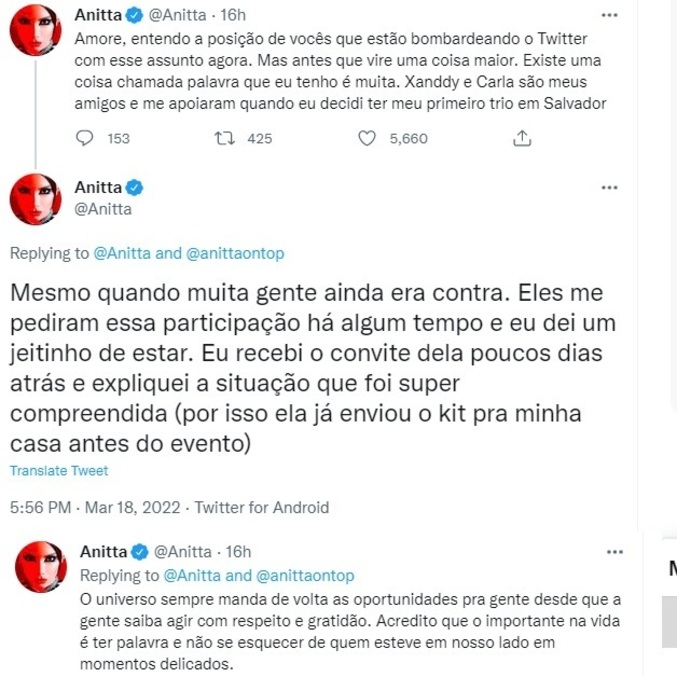 Cantora explicou decisão aos fãs nas redes sociais