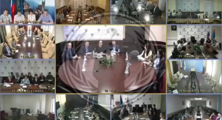 Imagem mostra diversas câmeras de segurança que estariam instaladas no Kremlin
