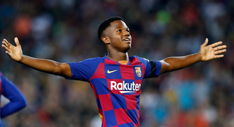 Ansu Fati - 18 anos - Atacante - Clube: Barcelona - Contrato até: 30/06/2022