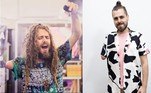 Daniel TokoO atual coque samurai do repórter já foi uma baita cabeleira cacheada com dreadlocks! Na época da foto, em 2019, ele também cultivava a barba um pouco maior do que hoje em dia, mas se tem algo que não muda são as estampas coloridas e divertidas de suas roupas
