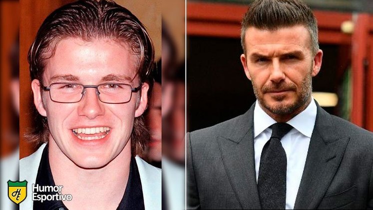 Antes e depois: as mudanças de David Beckham.
