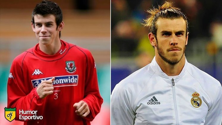 Antes e depois: as mudanças de Gareth Bale.