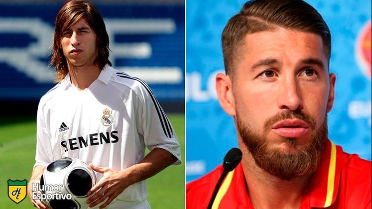 Antes e depois: as mudanças de Sergio Ramos.