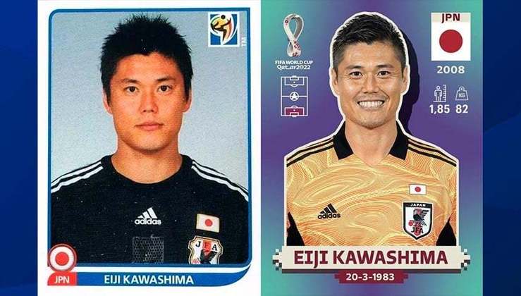 Antes e depois: Eiji Kawashima em 2010 / Eiji Kawashima em 2022.