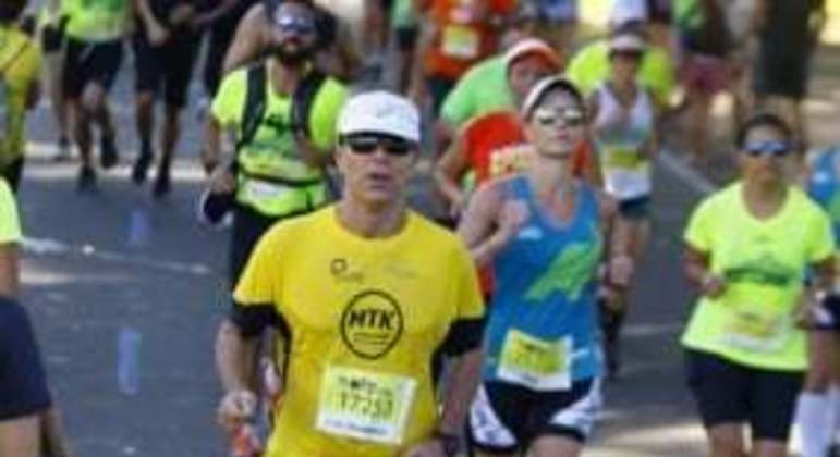 Antônio Carlos Ferreira na Meia Maratona do Rio em 2018. (Arquivo pessoal)