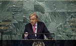 O secretário-geral da ONU, António Guterres denunciou que os bombardeios russos 'constituem outra escalada inaceitável da guerra', segundo seu porta-voz, Stephane Dujarric