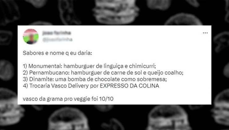 Anúncio de nova hamburgueria do Vasco faz sucesso na web e rende memes dos torcedores rivais.