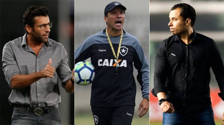 Ao assumir o Corinthians, Jair Ventura é mais um técnico da nova geração a comandar três ou mais clubes grandes na carreira. Veja a seguir outros treinadores que têm poucos anos treinando nos profissionais, mas já têm grandes equipes no currículo. (Montagem: Lance!)