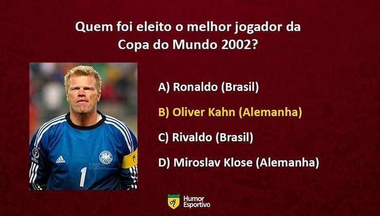Mais Cinco Minutos - Após o término da Copa de 2002, a FIFA, além de eleger  o melhor jogador do Mundo, listou também os melhores jogadores de cada  posição. O goleiro que