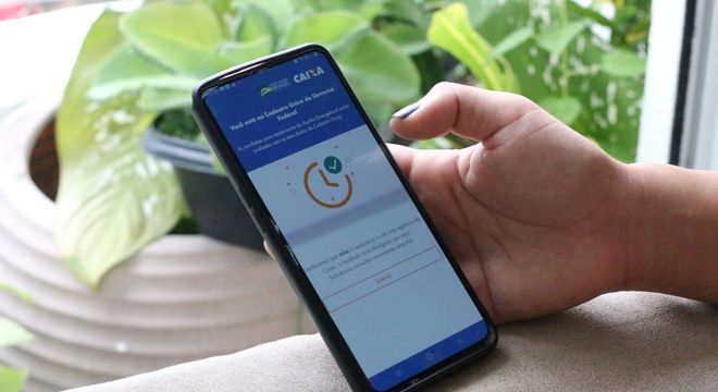 Aplicativo da Caixa para cadastramento de pagamento do auxílio