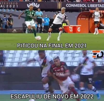Após nova falha, desta vez contra o Vasco, Andreas Pereira voltou a ser alvo de memes.
