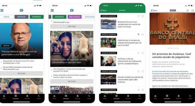 Aplicativo do R7 ganhou nova cara com atualização