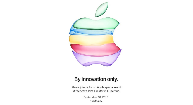 Convite divulgado pela Apple para o evento