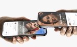 O AirDrop ganhou a função Name Drop, que permite compartilhar facilmente nome e contato de um iPhone para outro apenas encostando os aparelhos. Além disso, a transferência de arquivos de áudio e vídeo também foi facilitada. A empresa ressalta que todas as funcionalidades terão modos de privacidade, que garantem que nenhum dado será compartilhado sem permissão ou interceptado