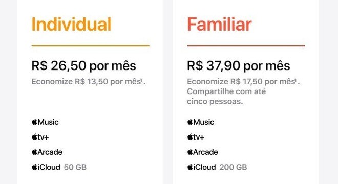 Preços da versão nacional foram divulgadas no site da Apple