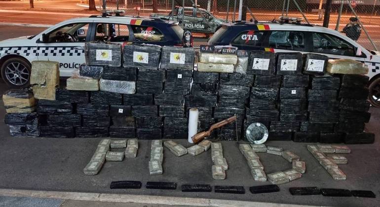 Polícia Militar encontrou a droga escondida num barraco, numa área rural de Ceilândia