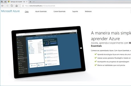 Aprenda mais sobre Azure no portal Microsoft Azure Essentials