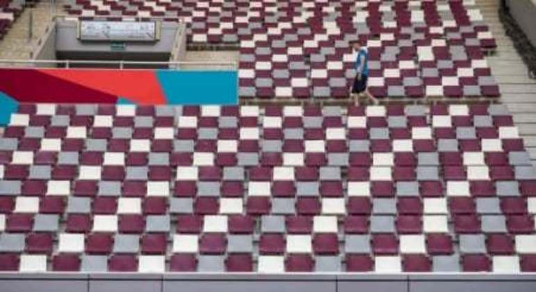 Ar-condicionado no Estádio Internacional Khalifa, em Doha, para a Copa do Mundo de 2022