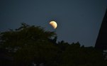 Aracaju registra eclipse lunar parcial 