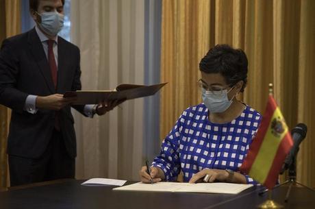 
Ministro das Relações Exteriores da Espanha, Arancha Gonzalez Laya