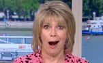 Assim como nós, jornalistas do HORA 7, a dupla de apresentadores Ruth Langsford e Eamonn Holmes estava admirado com o tamanho gigantesco de aranhas achadas na casa de alguém