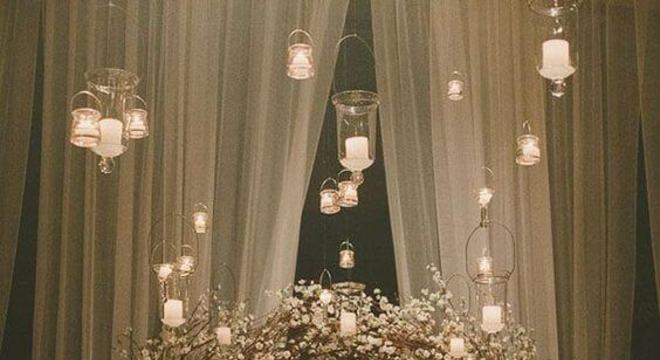 Arco de flores para casamento clássico