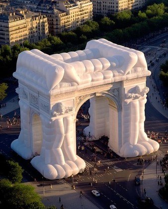 Arco do triunfo, monumento, inflável