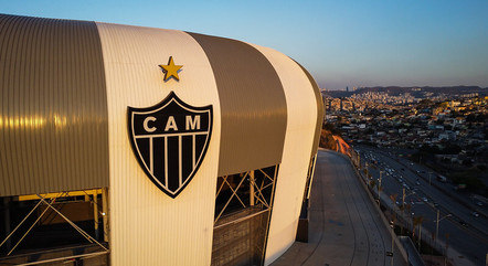 Fachada da Arena MRV, novo estádio do Atlético
